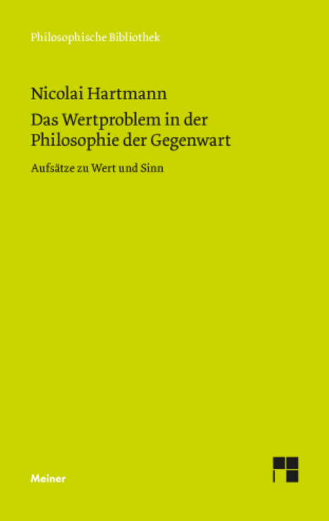 Das Wertproblem in der Philosophie der Gegenwart. Aufsätze zu Wert und Sinn Book Cover